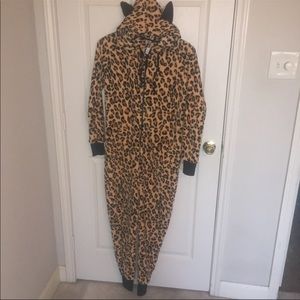 Leopard Cat Onesie Size Medium